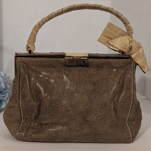 Miu Miu Vintage Leather Strap bow bag Purse